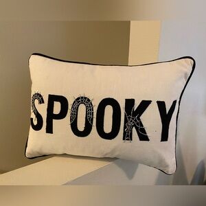 Spooky Halloween Decorative Throw Pillow. NWT. Made in India.